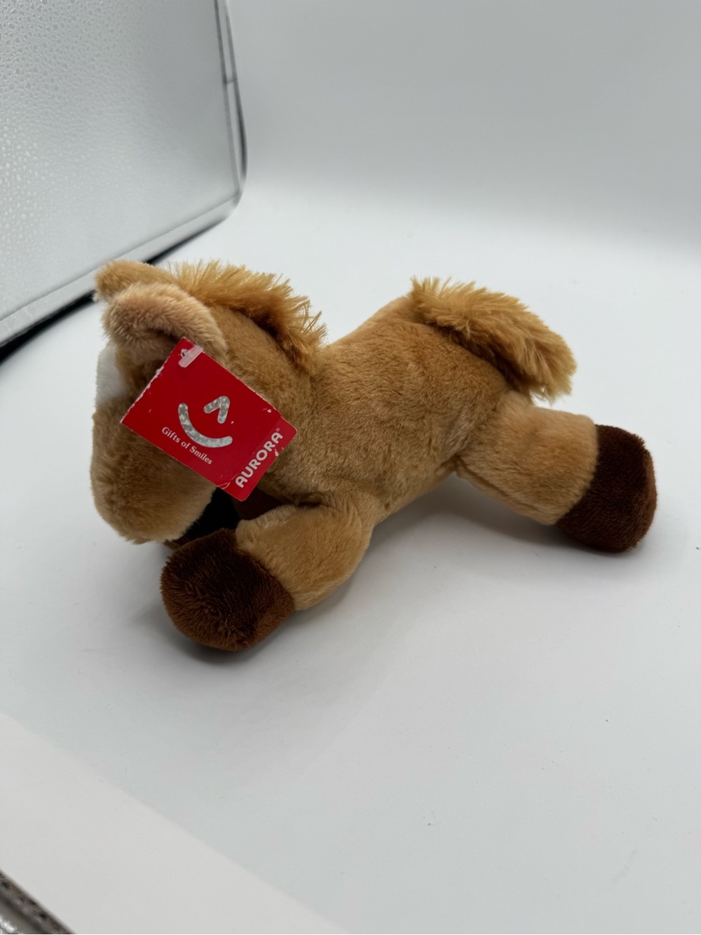 Aurora World Adorable Mini Flopsie 8-Inch Plush Horse Brown Fur Stuffed Animal